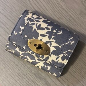 Boden Floral Blue and Cream Floral Women's Wallet